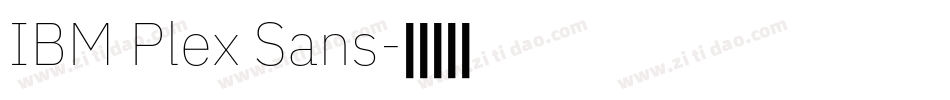 IBM Plex Sans字体转换